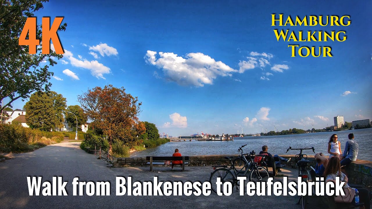 Walk from Blankenese to Teufelsbrück 4K UHD - Hamburg Walking Tour