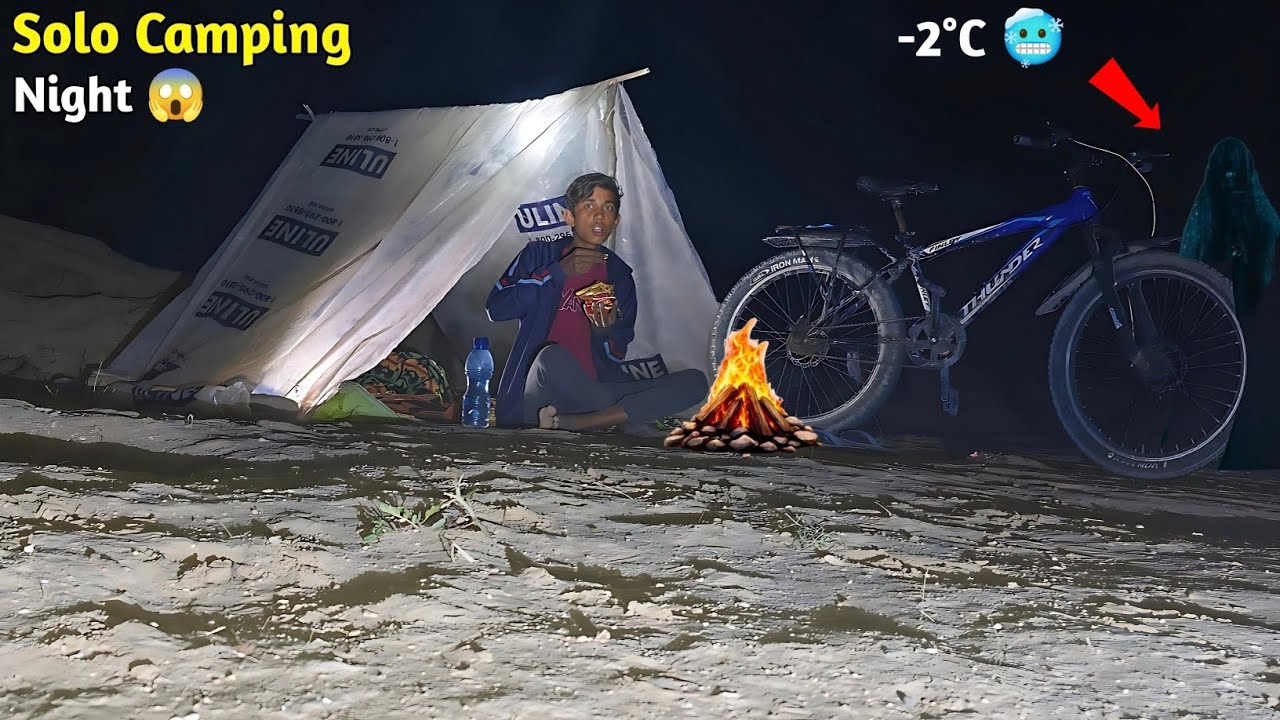 Solo Camping in Winter🥶 कड़कड़ाती सर्दी में सोलो कैंपिंग | Alone in Winter. Solo camping 🏕️