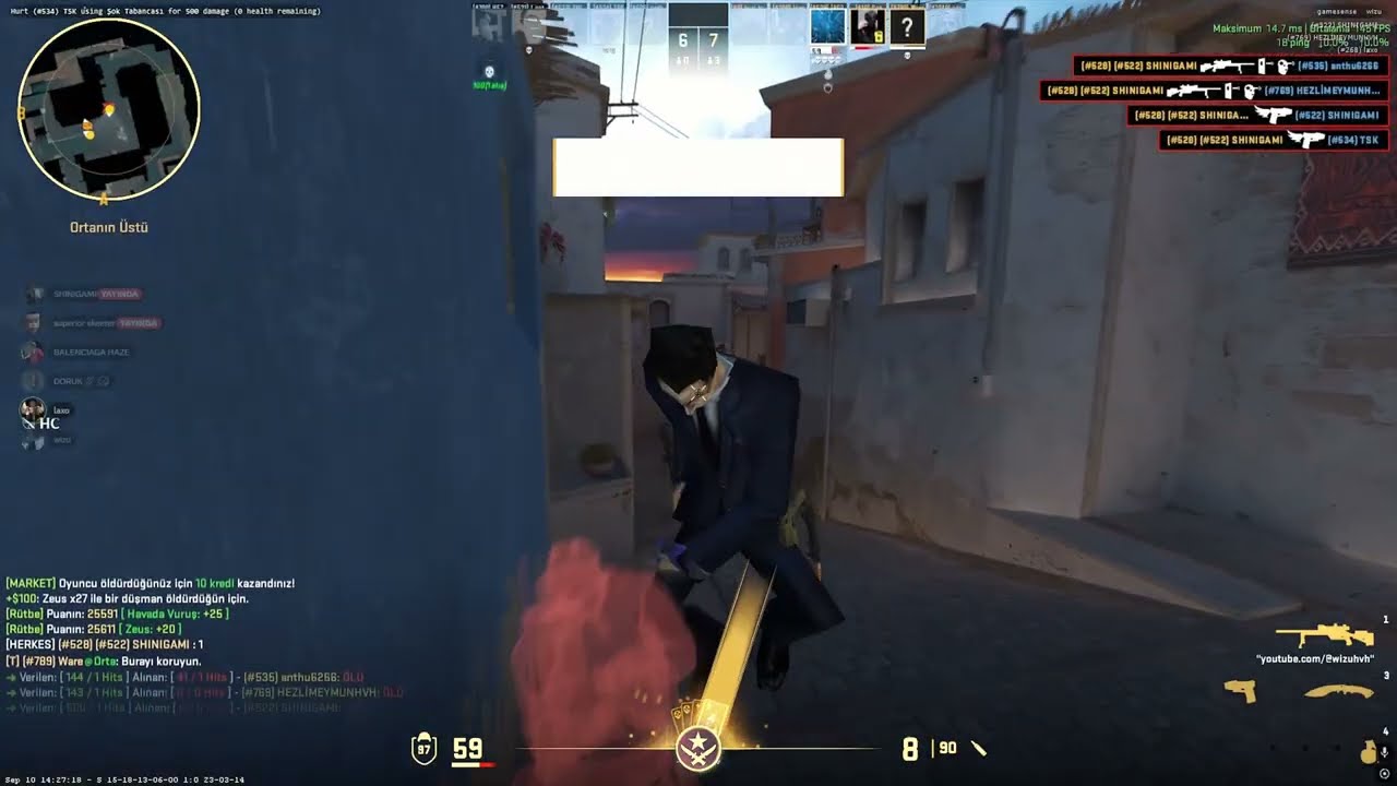 cs2 hvh highlights | ft. gamesense.pub / skeet.cc『7-6K』