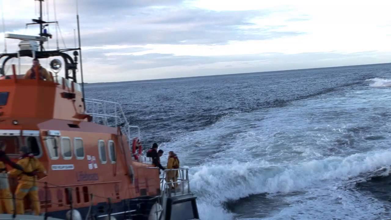 Lifeboats Converge On Macduff Harbour