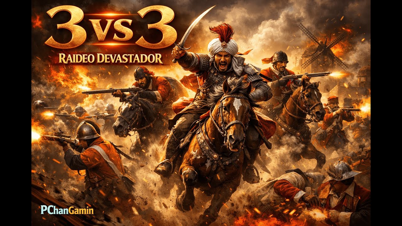 EL RAIDEO MÁS BRUTAL DE AGE OF EMPIRES III 😱 | 3 vs 3