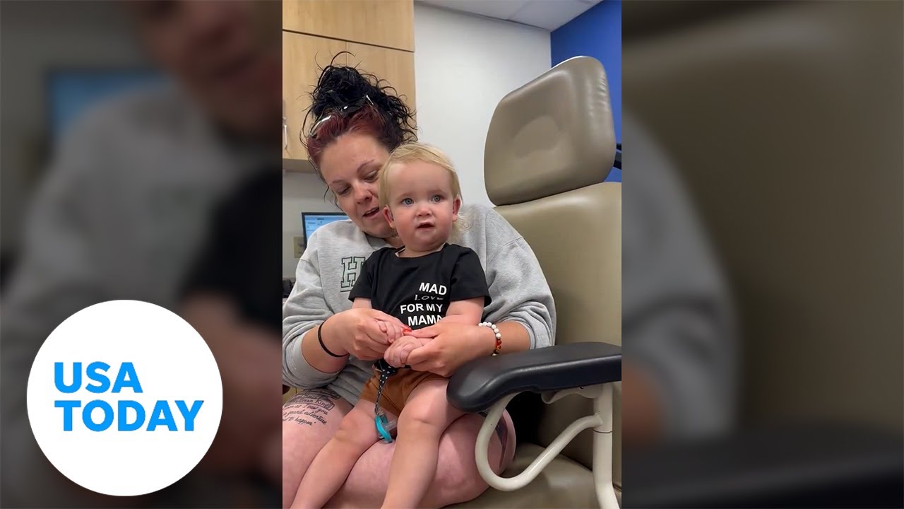 Hearing aid introduces toddler to never-before-heard sounds | USA TODAY