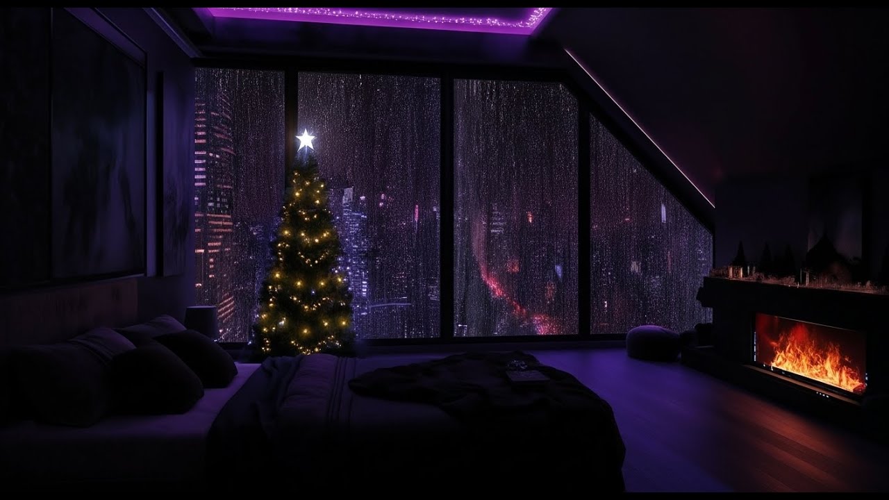 Watching a Massive Storm from an Apartment 🏙️🌩️ | City Rain ASMR for Ultimate Focus & Study