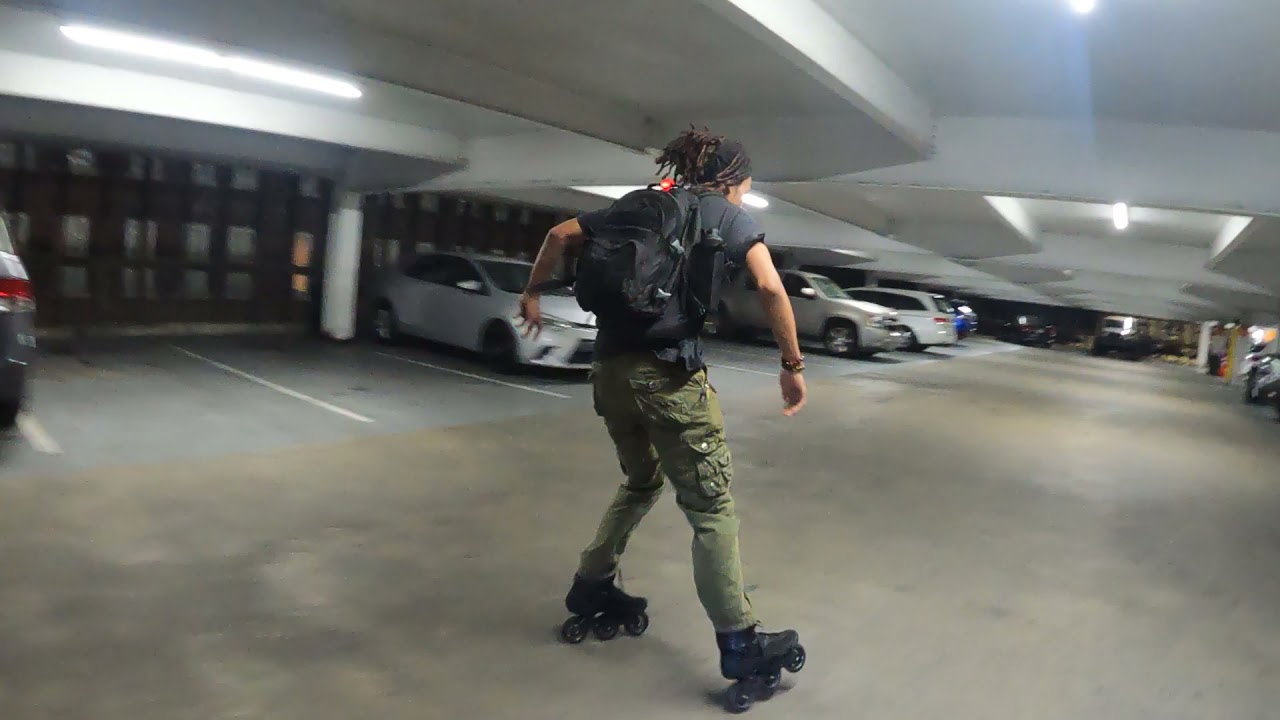 Euc and Inline Skate, Parking Garage Run!
