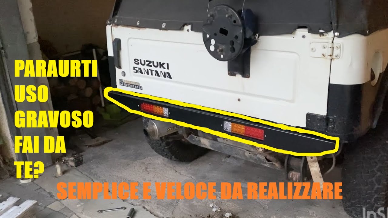 New rear STRONG BUMPER and LED LIGHTS for SUZUKI Samurai | Santana Sj Sierra |