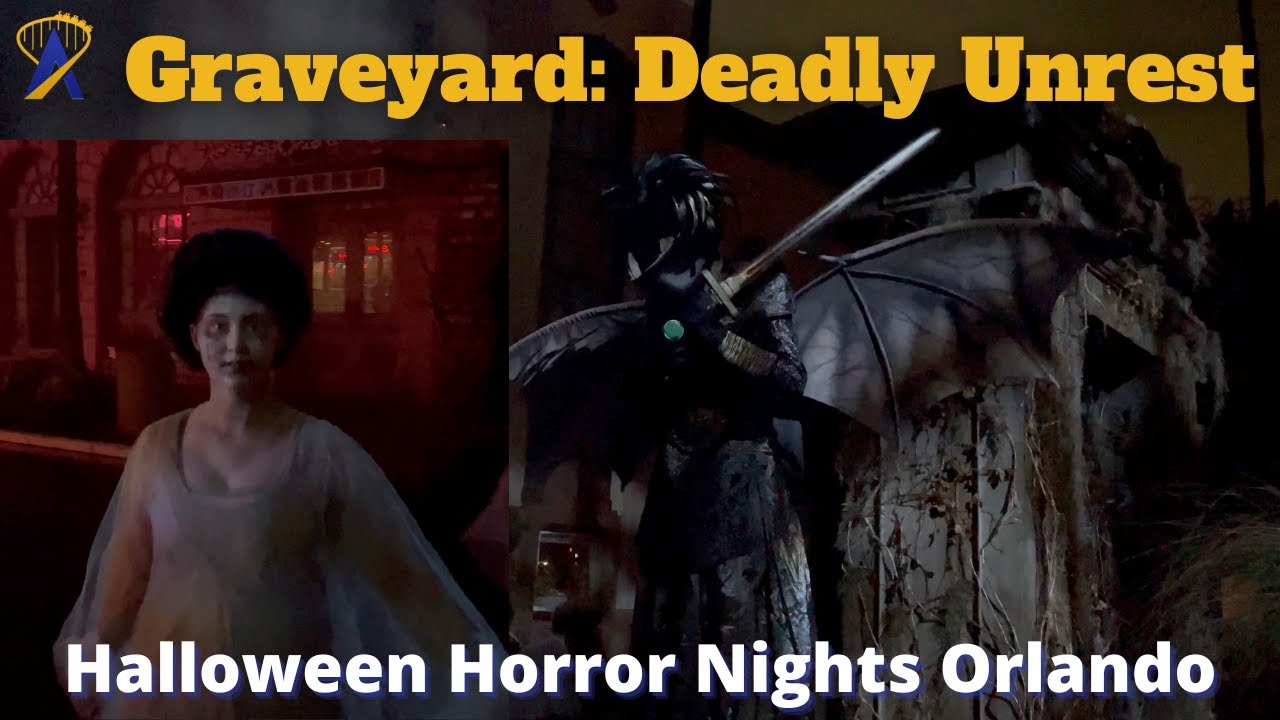 Graveyard: Deadly Unrest Scare Zone Walkthrough at Halloween Horror Nights 2022
