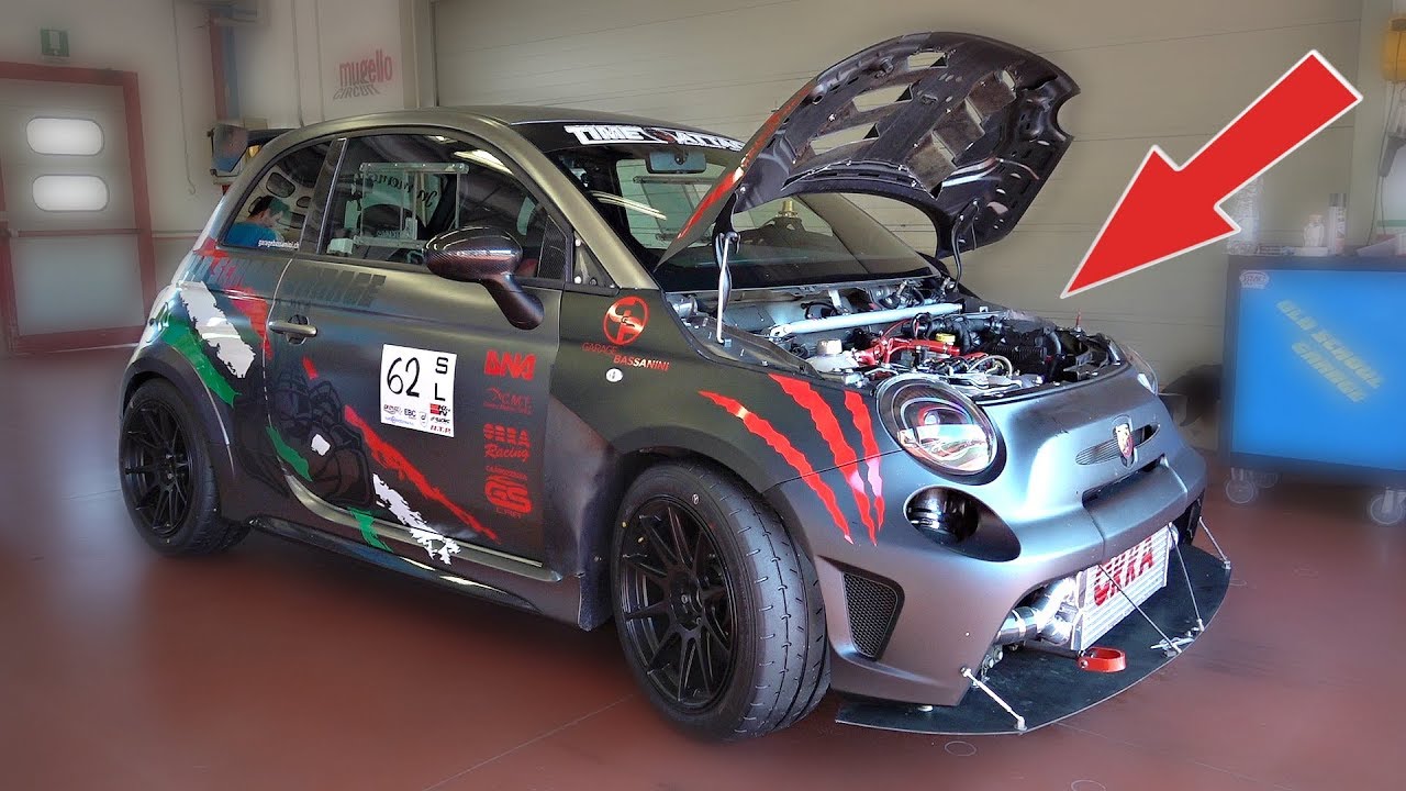 Time Attack Build Abarth 695 Biposto Won't Shift Into 4th Gear!! - Dogbox Gearbox FAIL @ Mugello!