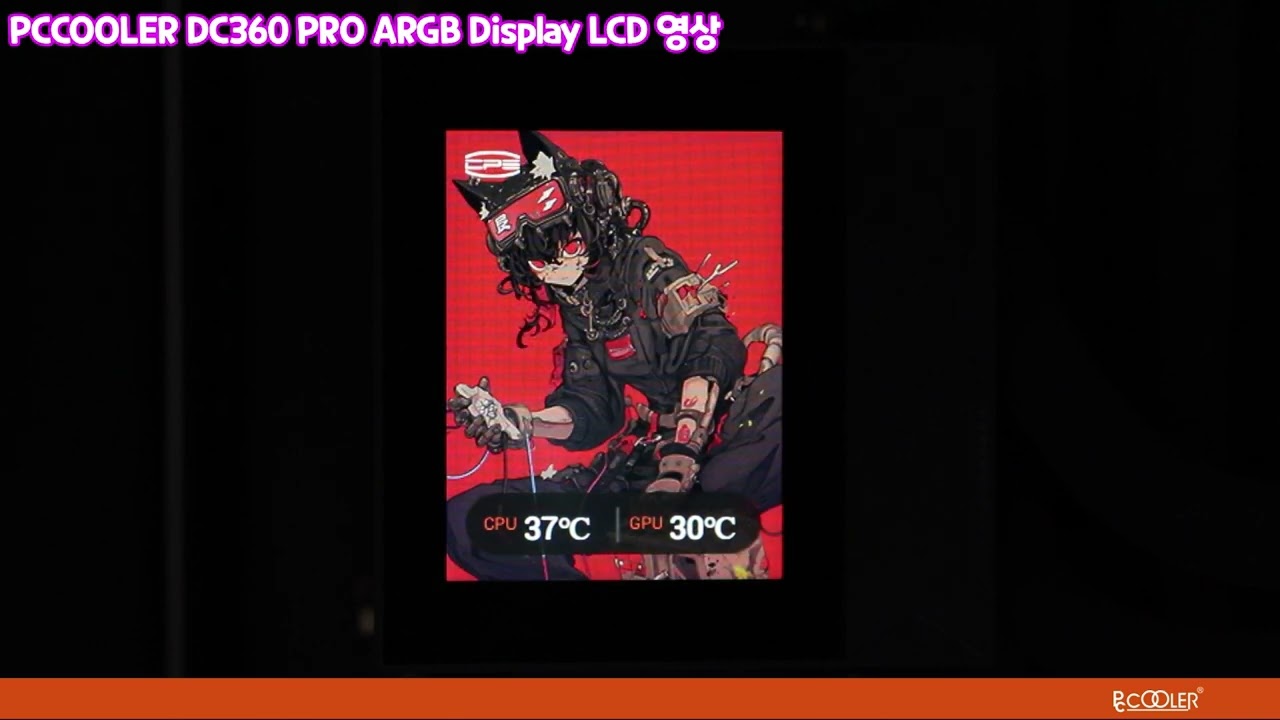 PCCOOLER CPS DC360 PRO ARGB DISPLAY LCD 영상