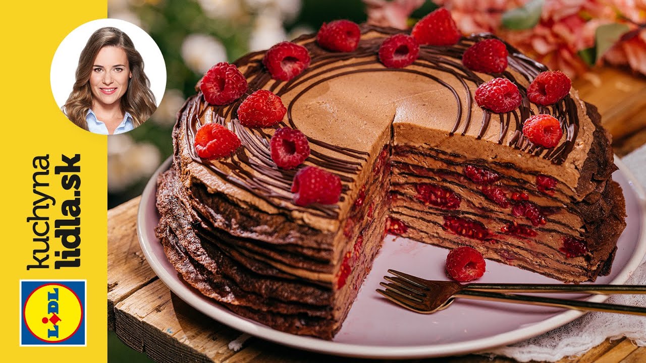 Čokoládová palacinková torta s ovocím 🥞 | Veronika Bušová | Kuchyňa Lidla