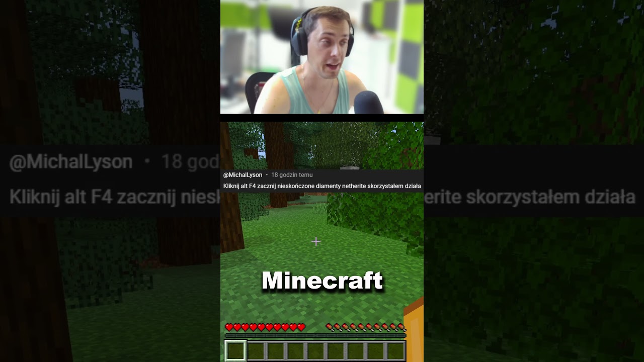 Noob znalazł spos&oacute;b na darmowe diamenty w Minecraft #minecraft