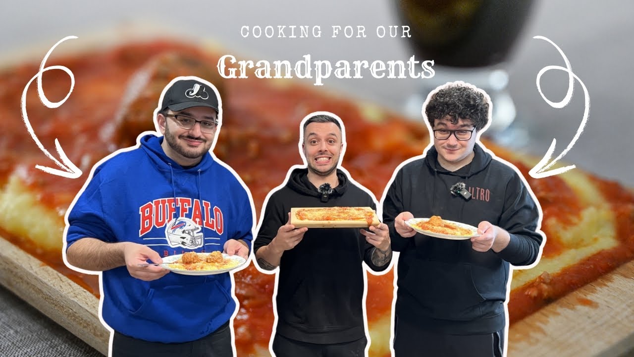 Grandkids Make Polenta & Meatballs For Their Italian Grandparents