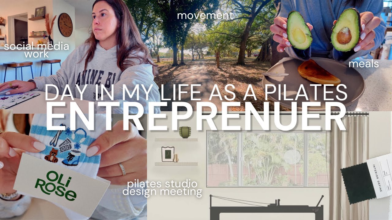 VLOG | day in my life as a pilates instructor & entrepreneur