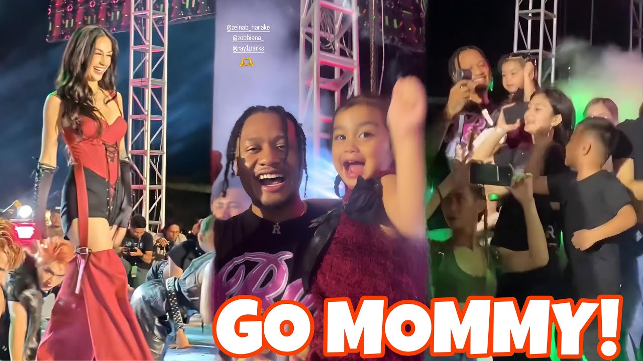 Ray Parks Bia at Kuya Lucas ANG CUTE TODO Cheer kay Zeinab Harake sa Gilid ng Stage sa Camsur