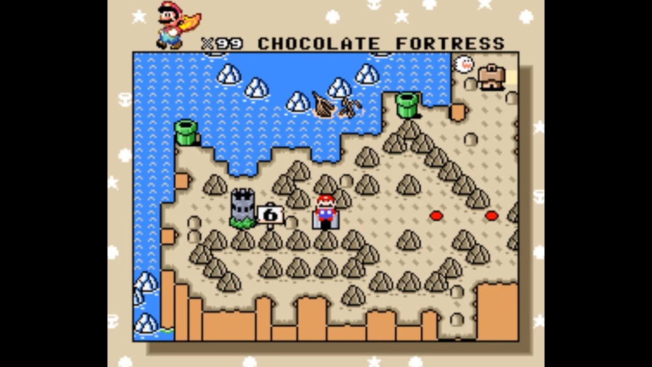Super Mario World SNES Playthrough Chocolate Island Part 6 of 9 (ALL Secret Exits)