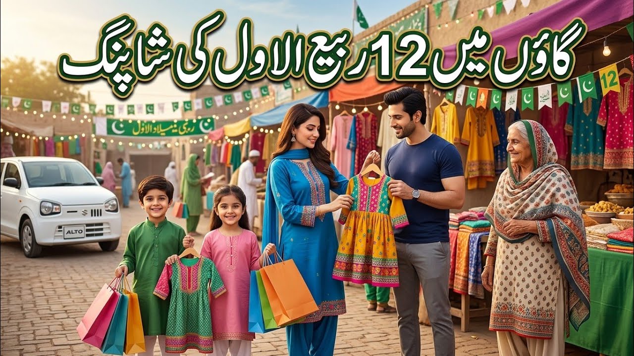 Nani Kay ghar main 12 Rabi_ul_awal Ki Shopping Ki buht Maza aya
