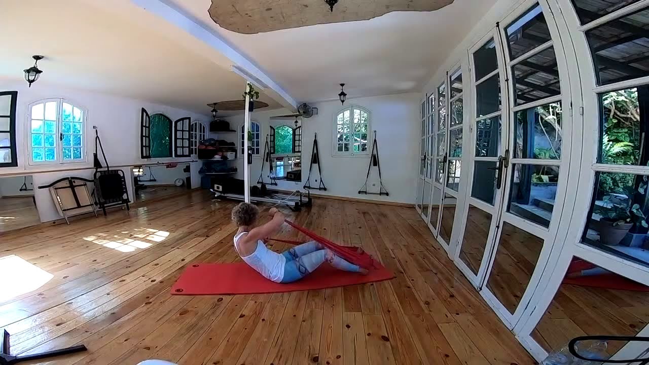 Stott Pilates flexband flow.