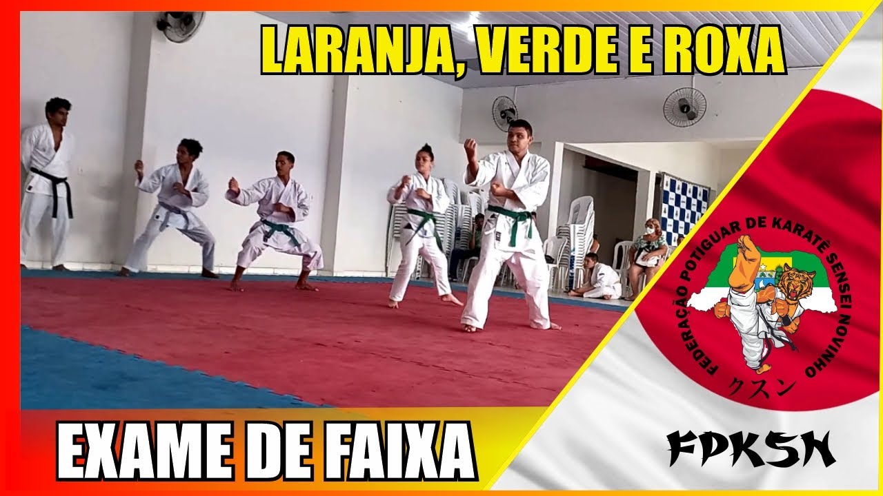 🥋 EXAME DE FAIXA LARANJA, VERDE E ROXA - KARATÊ 🥋 - ⛩ FPKSN 🎯 空手