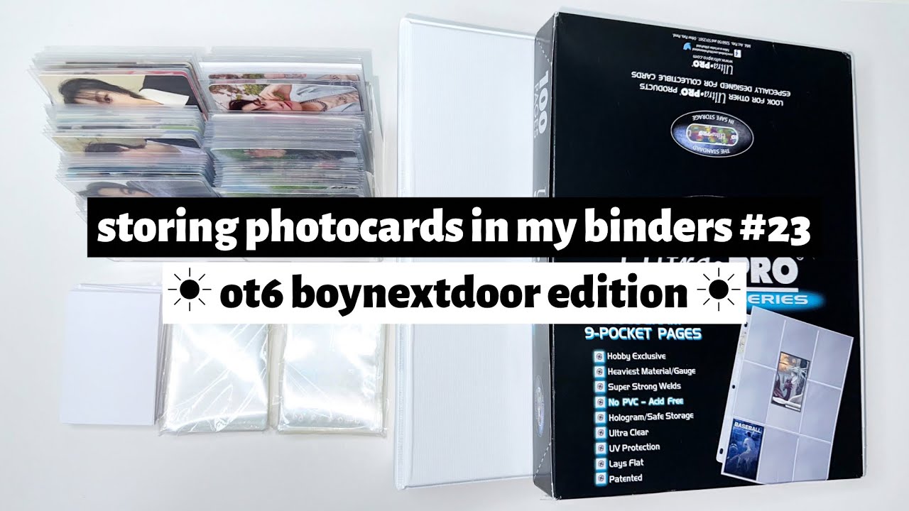 ☼ storing photocards in my binders #23 ☀︎ ot6 boynextdoor edition ☼