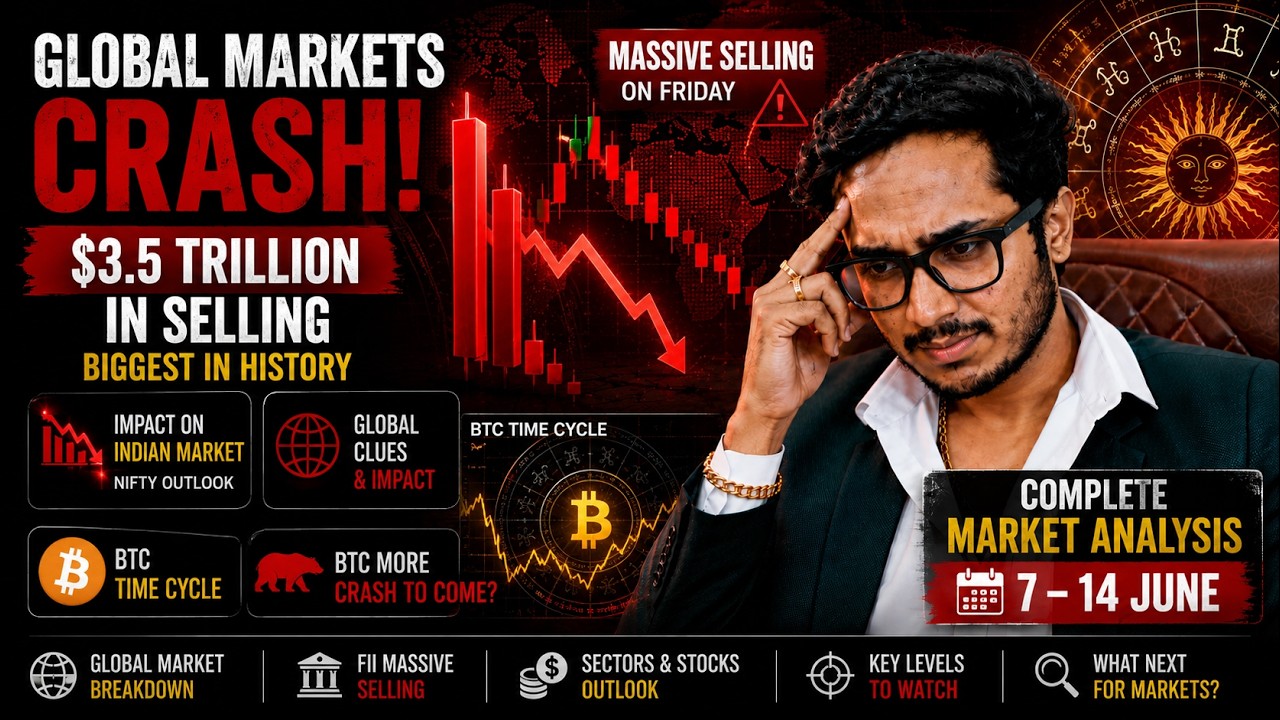 Monday Market Prediction Global Market Crash Begins? | BTC Gold And Nifty Analysis | 7-14 June