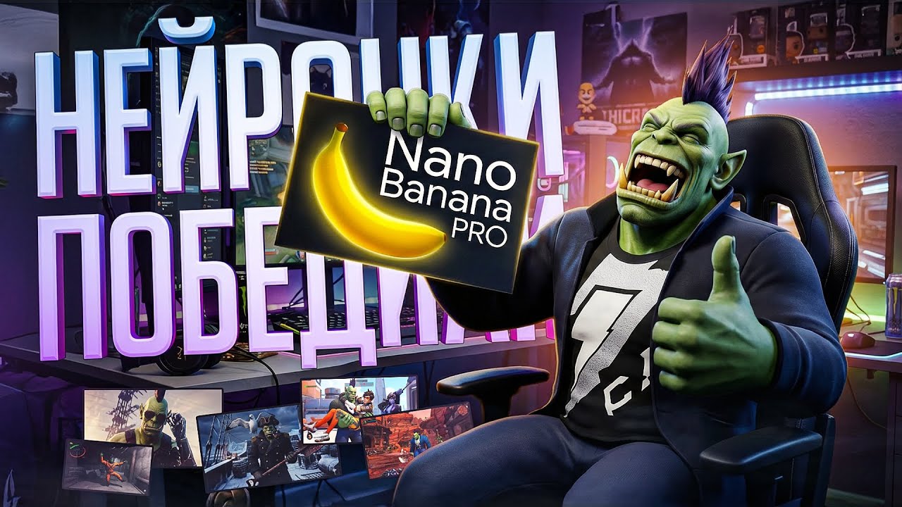 ЭТА НЕЙРОСЕТЬ ЗНАЕТ ВСЕ ИГРЫ НА СВЕТЕ, ДАЖЕ АЛЛОДЫ ОНЛАЙН — Nano Banana Pro // НЕЙРОСЛОП-НАРЕЗКА