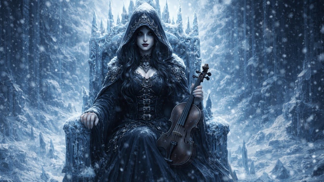 Frozen Cathedral Queen | Gothic × Violin Metal | Ice Throne Symphony (Dark Fantasy BGM)