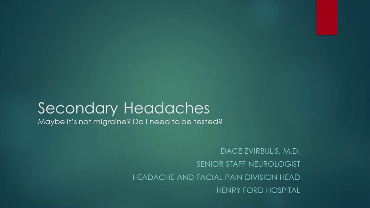 Secondary Headaches