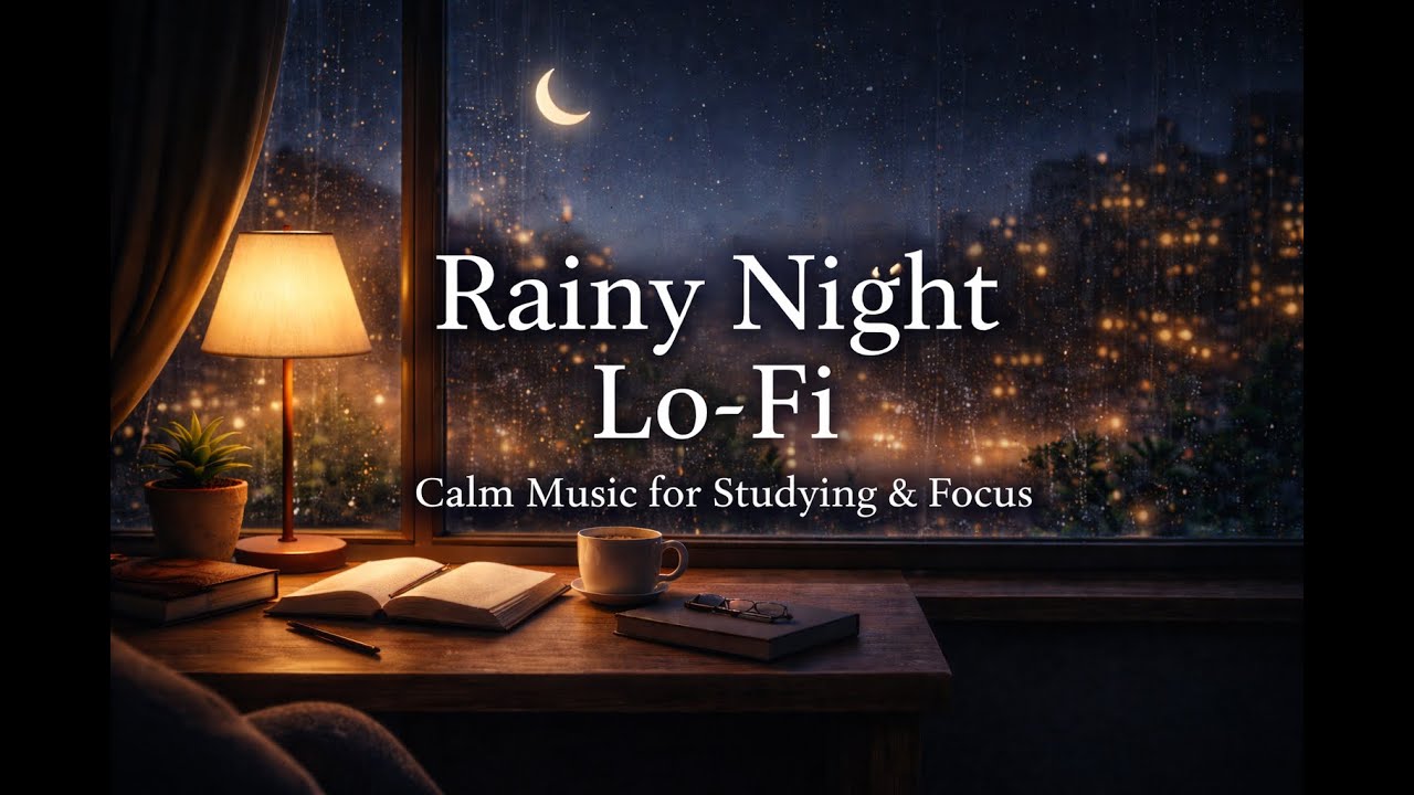Rainy Night Lo-Fi | Calm Music for Studying & Focus