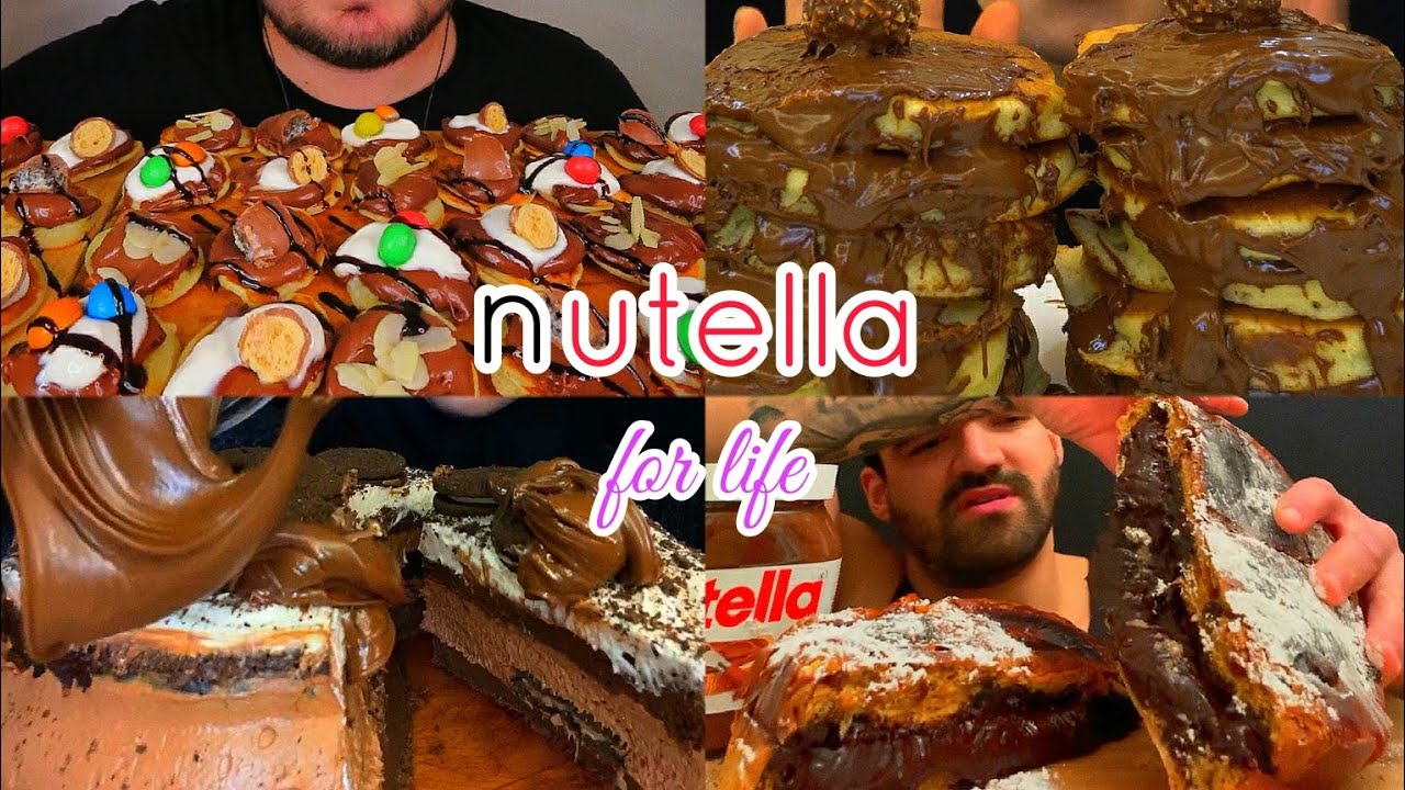 NUTELLA FOR LIFE PART 4 |  CHOCOLATE BREAD | BROWNIE MOUSSE CAKE | ASMR MUKBANG COMPILATION