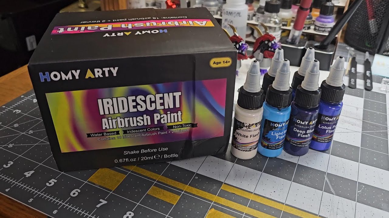 Part 2 to Homy Arty Iridescent Paint test and review for Hobby and Gundam painting.