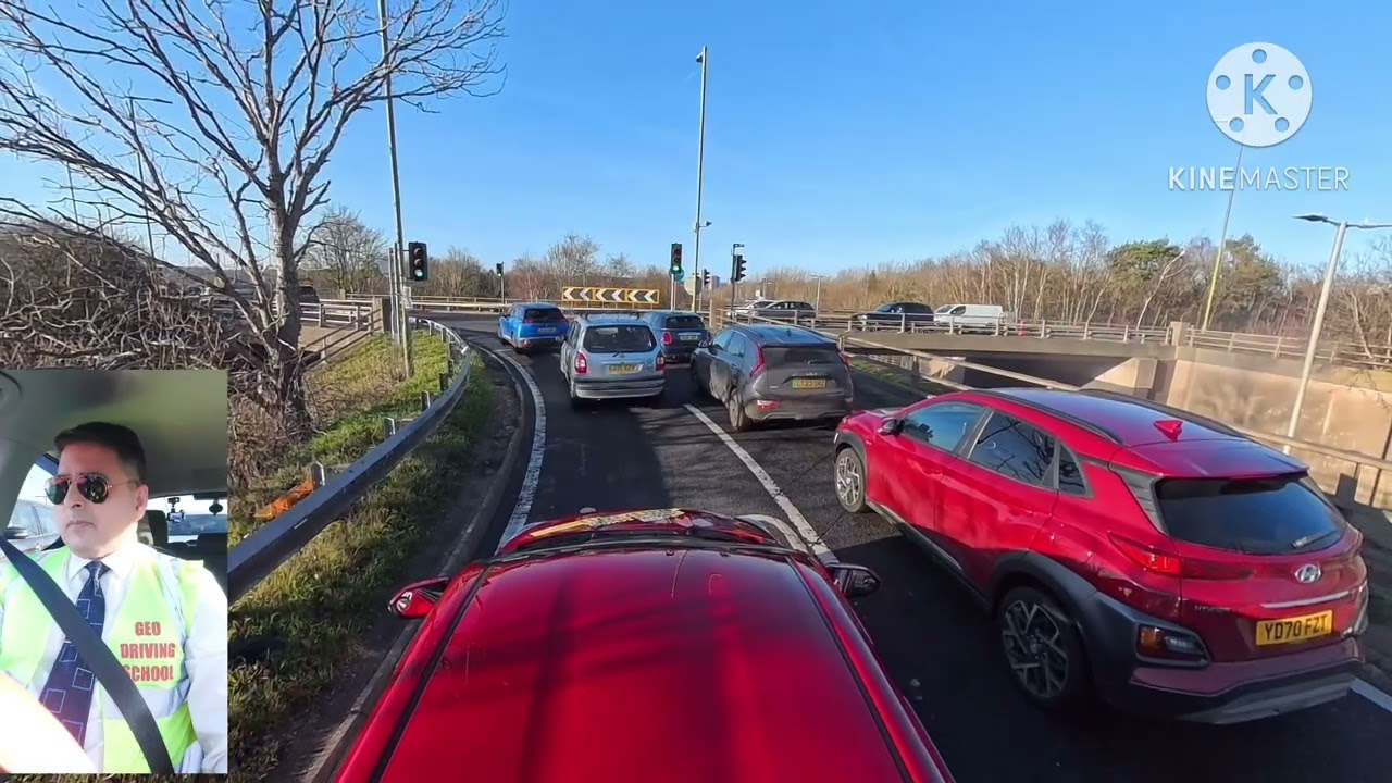 Watford Test Route, Colonial way roundabout. #automobile #duet #drivinglessons #duet #racing #