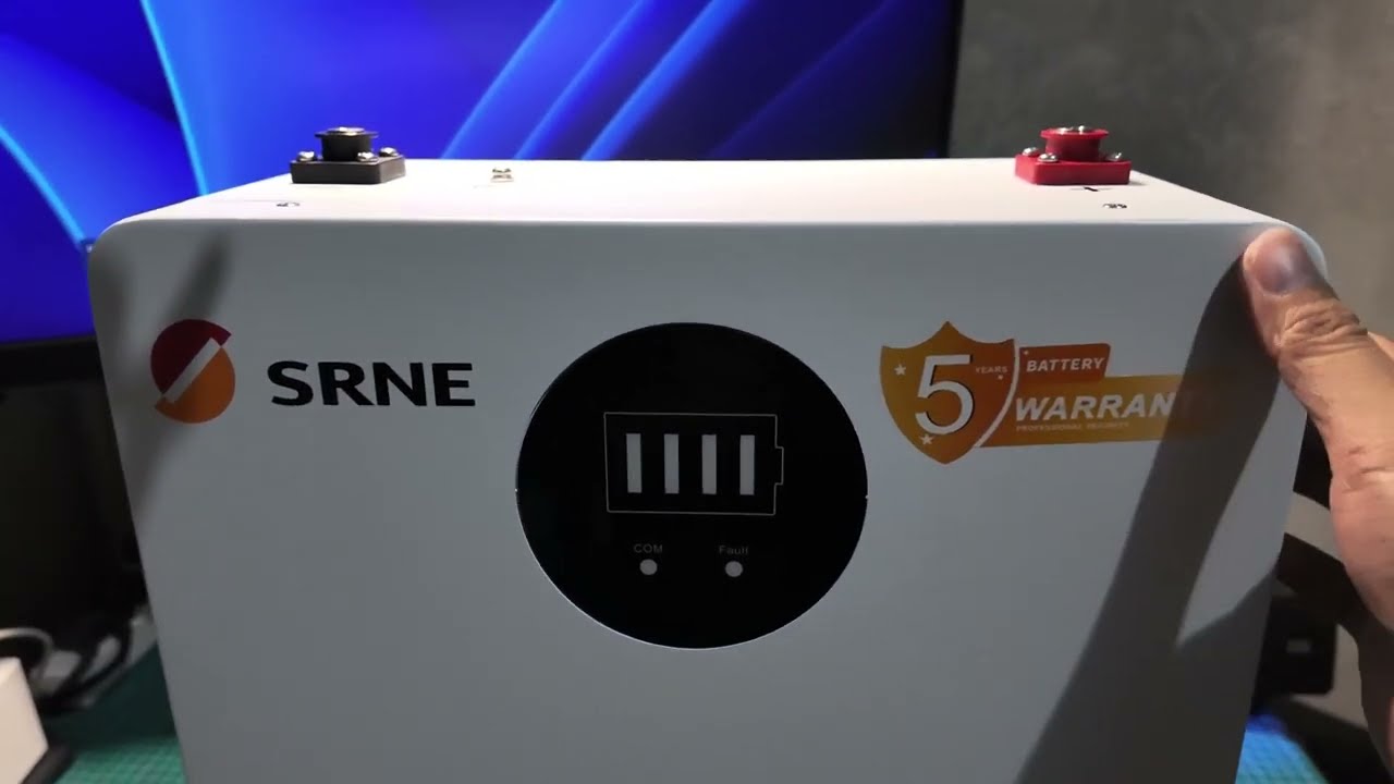 SRNE 100Ah 25.6V SR-EOS02B Unboxing! - ASMR