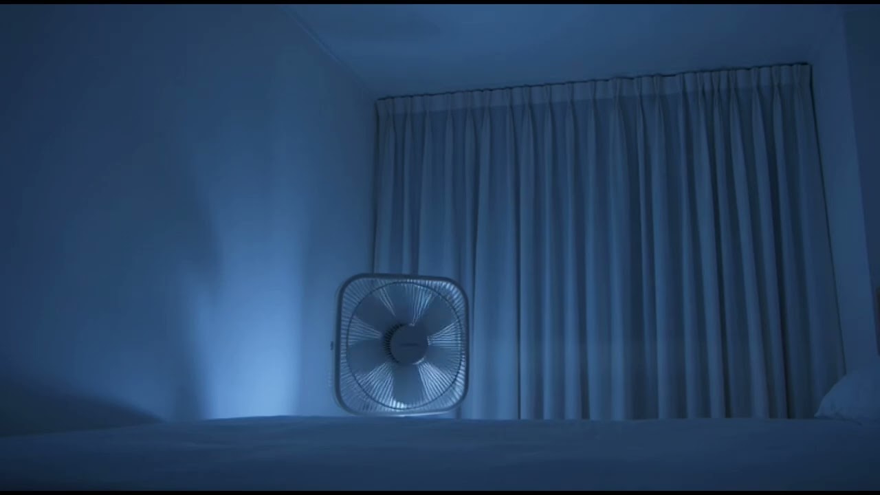 Box Fan Noise for Sleep | Steady Fan Sound in a Dark Bedroom at Night