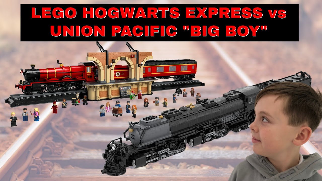 Comparing LEGO Hogwarts Express vs Union Pacific 