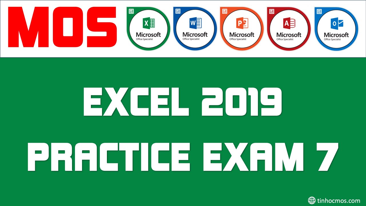 Excel 2019/365 (MO-200) Practice Exam 7