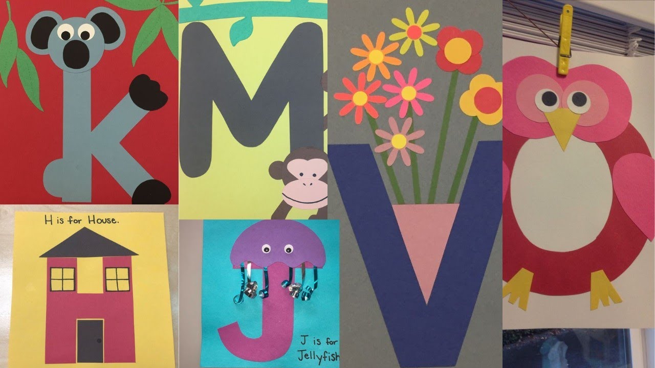 Alphabet letter decoration ideas/Nursery alphabet decoration/3D alphabet design/Alphabet activities