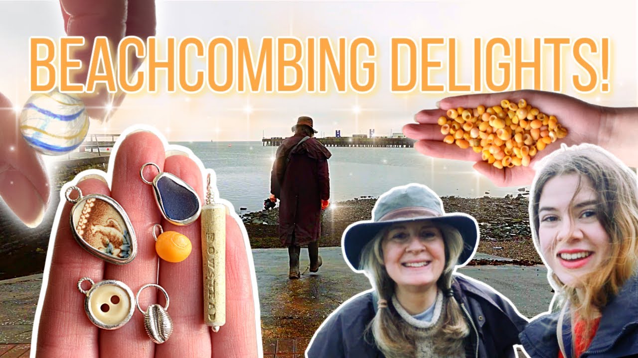 Beachcombing - Charms of a Scottish port! And making silver beachcombing charms with our finds!
