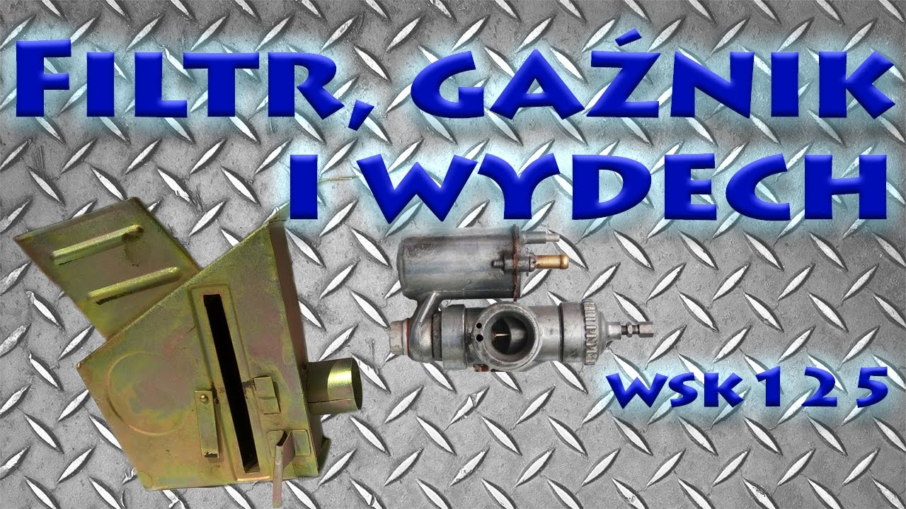 WSK 125 Układ wydechowy i dolotowy