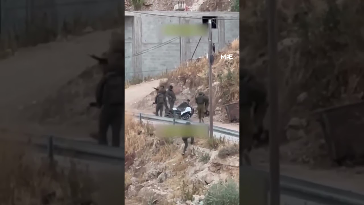 Israeli soldiers assault two Palestinians east of Nablus in the occupied West Bank