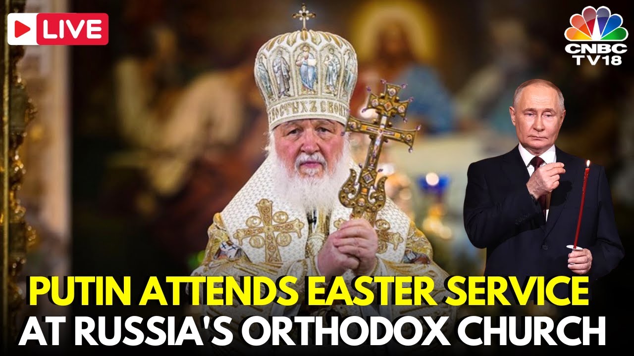 LIVE: Orthodox Russians Mark Easter in Moscow Cathedral, Patriarch Kirill | Vladimir Putin | N18G