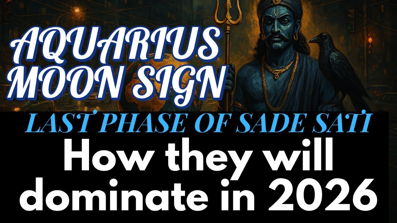 AQUARIUS MOON SIGN - LAST PHASE OF SADE SATI (2026 Astrology)