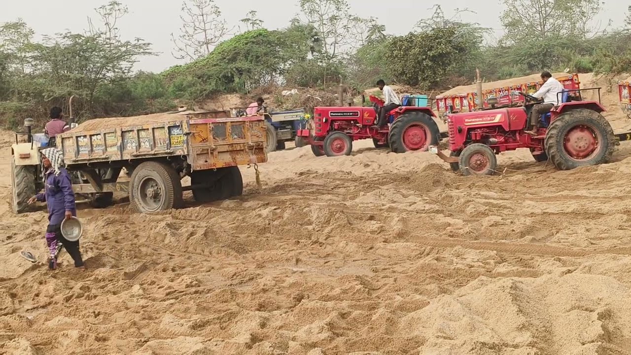 Mahindra❤️&swaraj💙&Sonalika💙 performance in sand