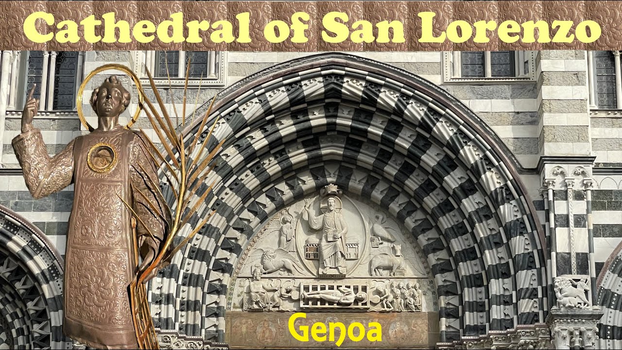 Magnificent Cathedral of San Lorenzo. One of the most visited tourist attractions in Genoa, Italy.