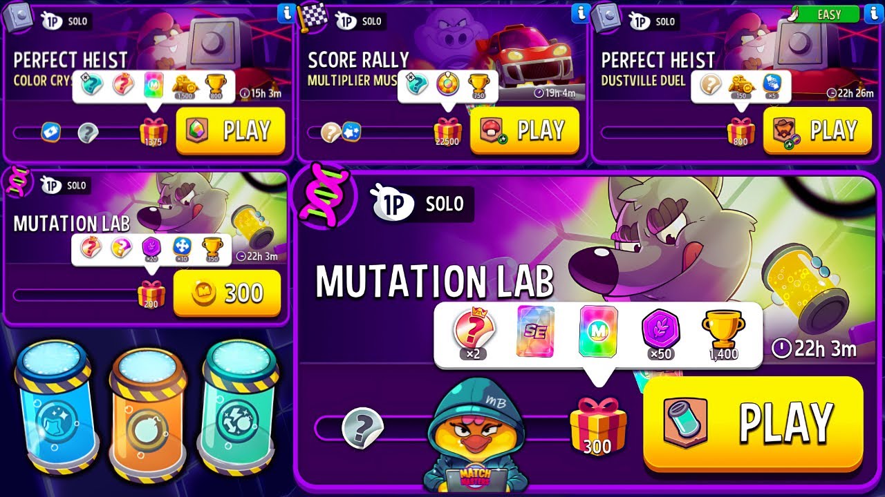 MATCH MASTERS x5 SOLO🔥 Mutation Lab 300 & 200 DNA, Multiplier Mushrooms, Color Crystals, Dustville