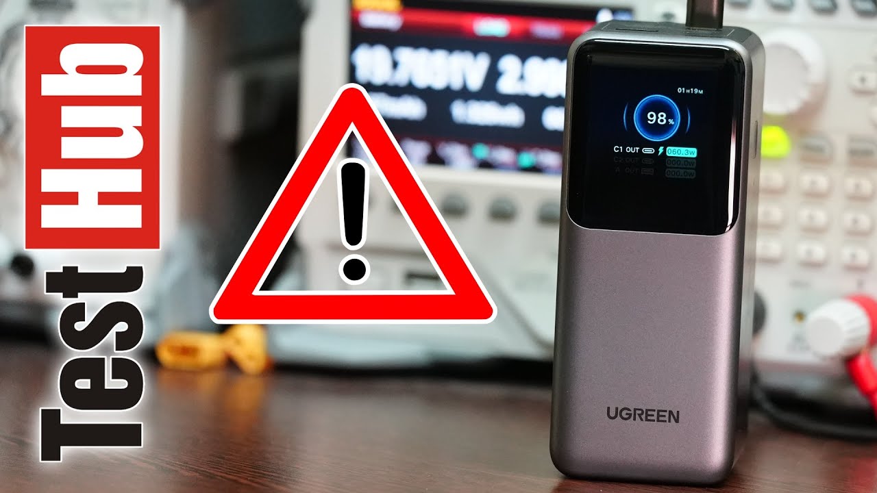 UGREEN Nexode 130W Power Bank 2xUSB-C 1xUSB-A nie jest kolorowo