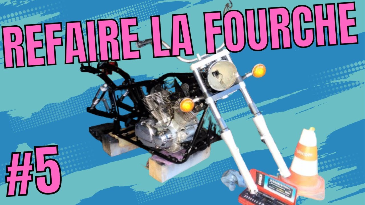 Ep.5 : Refaire la fourche de sa moto - TUTO mécanique facile et complet. Yamaha XVS 125 Dragstar