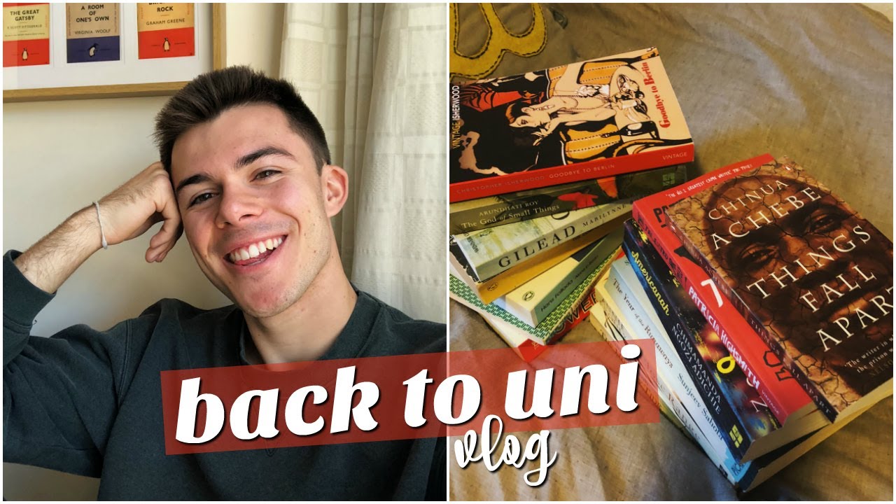 i vlogged my first day back at university - getting organised, book hauls, and running errands!!