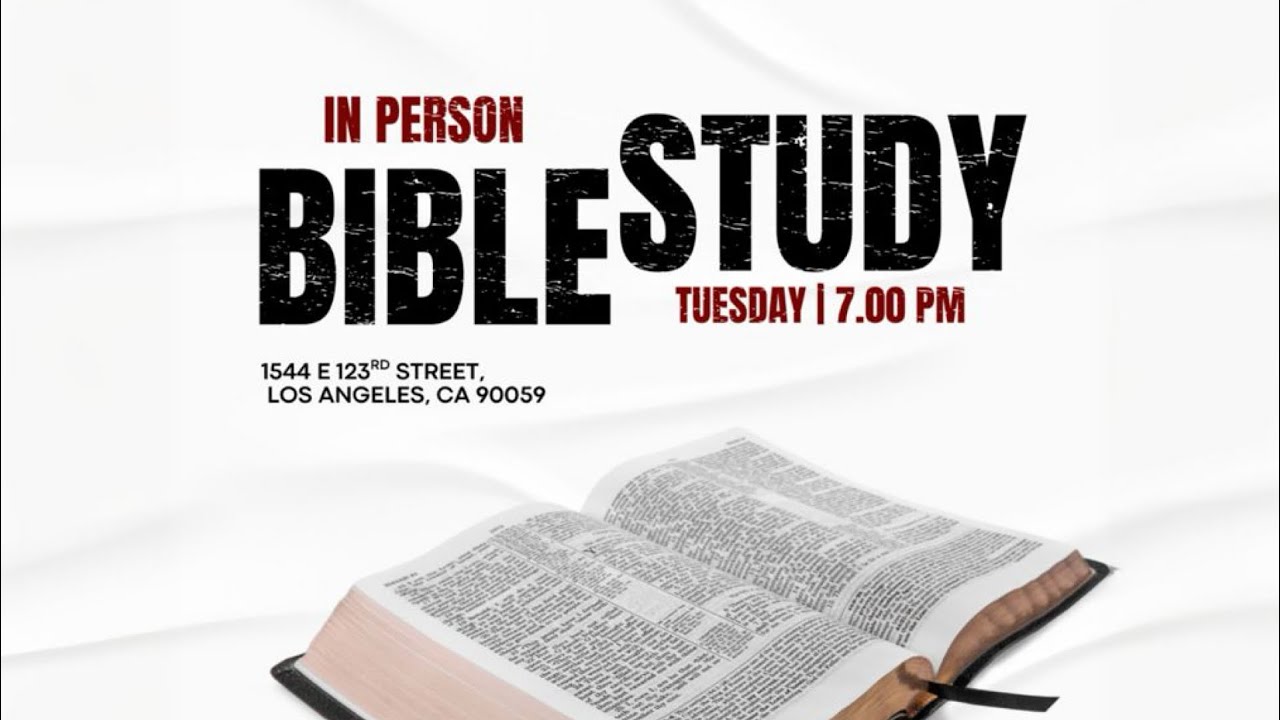 In Person Bible Study 12/2/2025
