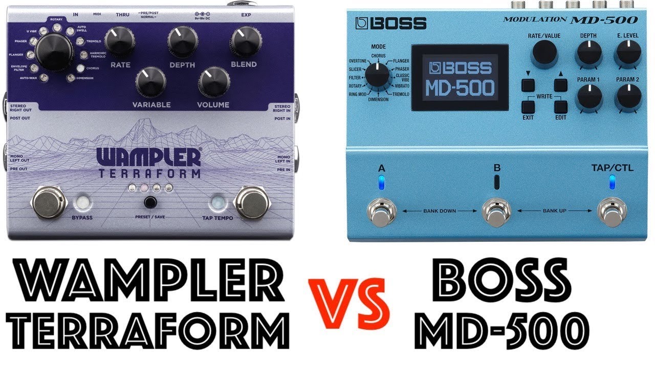 Wampler Terraform vs Boss MD-500