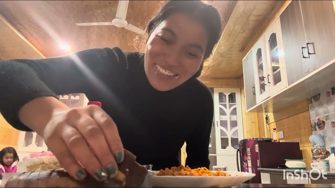 Stone paper scissors food challenge#ladakhivlogger#