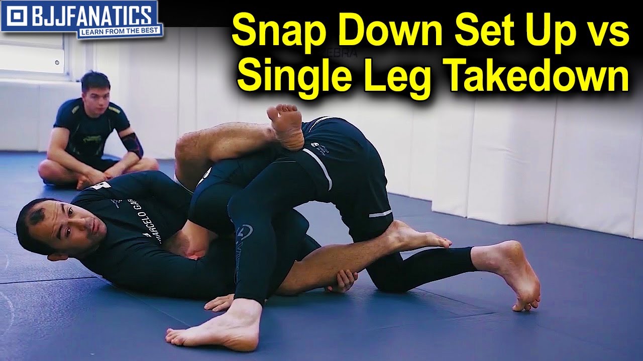 Snap Down Set Up vs Single Leg Takedown by Marcelo Garcia